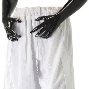 Pro Club Men's Heavyweight Mesh Basketball Shorts, White, size 3XL - Good